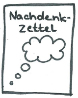 Nachdenkzettel